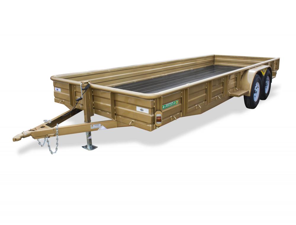 Cama Baja 7 X 20 pies,  3 toneladas, Redilas cerradas