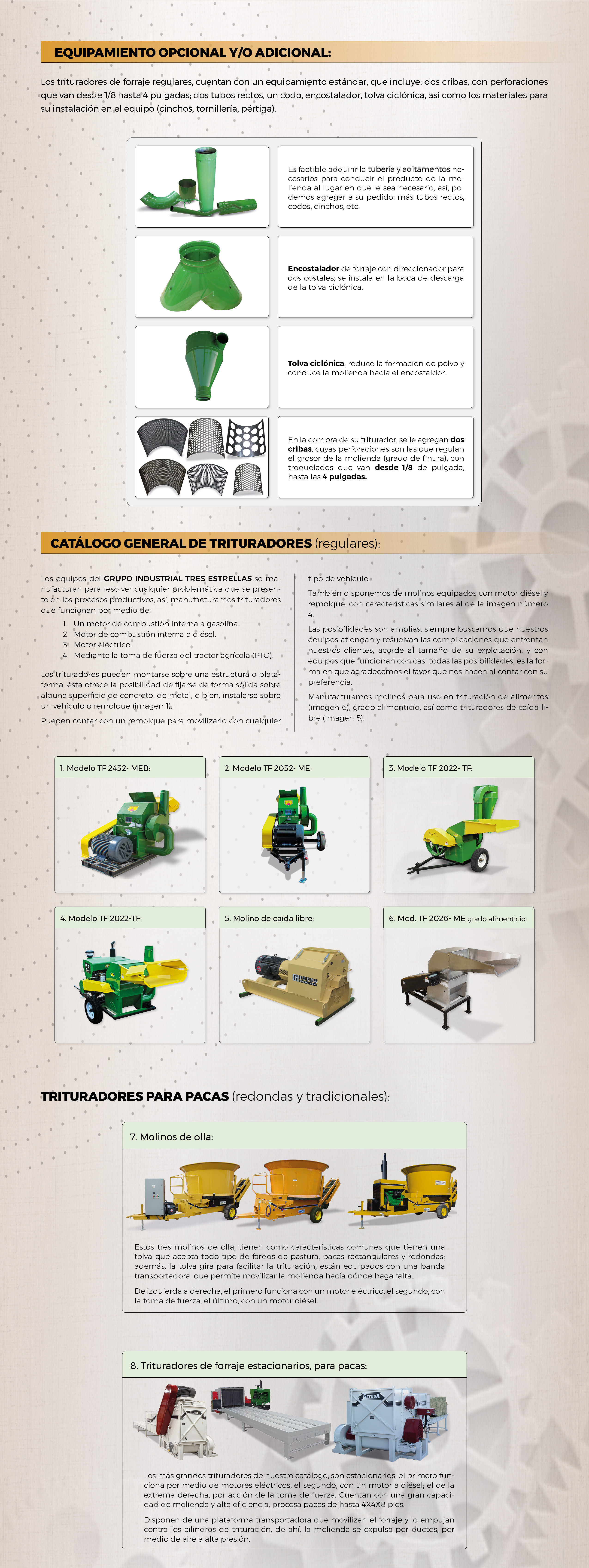 Molino para Pacas Modelo TF-36 48 T Toma de Fuerza